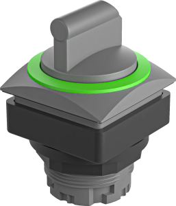 QRJSTBGN Selector Switch Head Green IP65 26x26mm Momentary 2 Posn QRJSTBGN Product Image