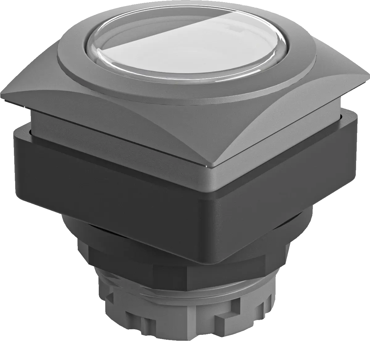QRJTM Illuminated Pushbutton Head white 26 x 26 mm sq IP67 sealed