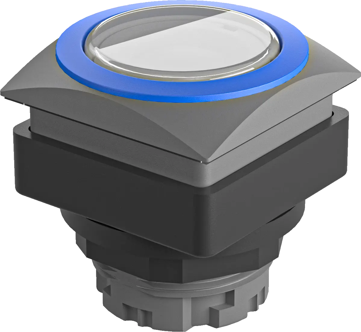 QRJTMBL Lighted Pushbutton Head IP67 Sealing 26x26 White Actuator
