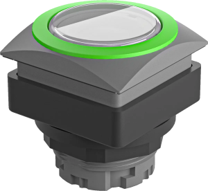 QRJTMGN Illuminated Pushbutton Head IP67 Square 26mm Cutout White QRJTMGN Product Image