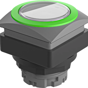 QRJTMGN Illuminated Pushbutton Head IP67 Square 26mm Cutout White