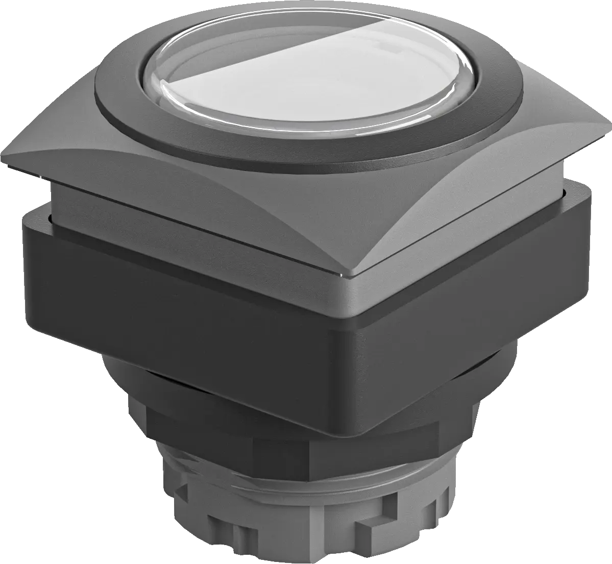 QRJTMSW Pushbutton Head Illuminated IP67 White 26 x 26 mm Square