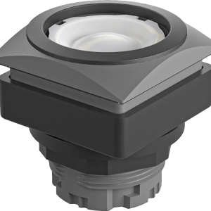 QRJTSW Illuminated Pushbutton Head IP65 squared black bezel 26 mm