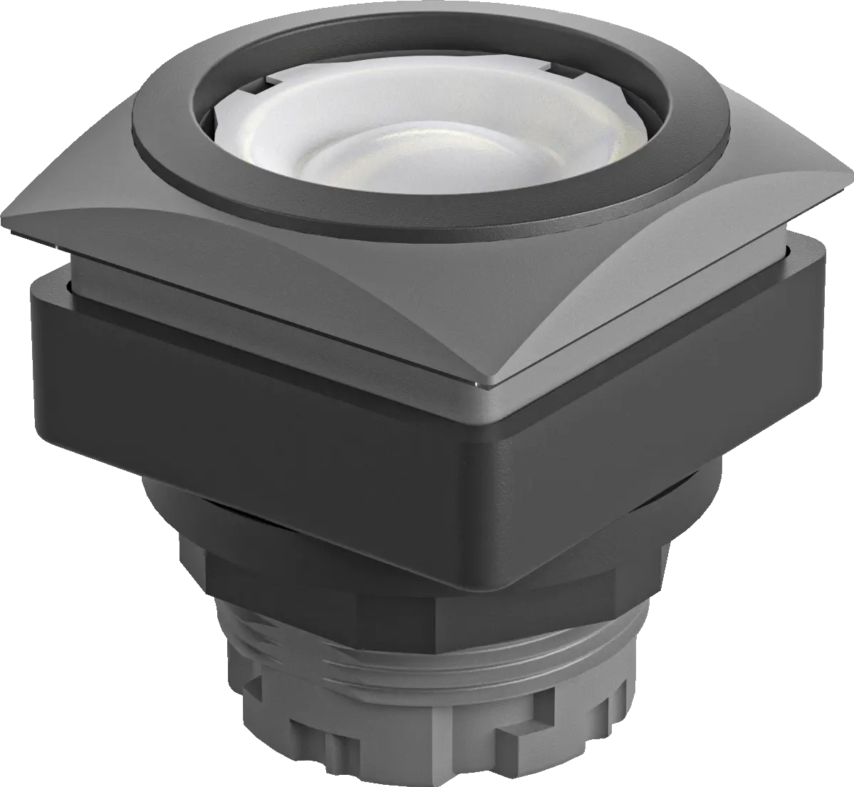 QRJTSW Illuminated Pushbutton Head IP65 squared black bezel 26 mm