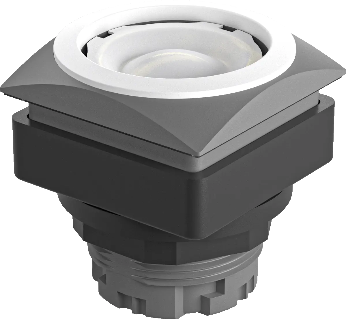 QRJTWS Illuminated Pushbutton Head IP65 white bezel square panels