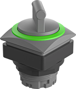 QRJWAGN Selector Switch Head Green IP65 Maintained 26x26mm Cutout QRJWAGN Product Image