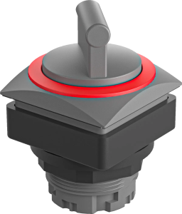 QRJWART Selector Switch Head Red IP65 Maintained Class II 26x26mm QRJWART Product Image