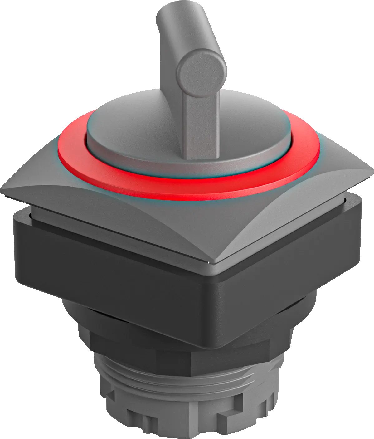 QRJWART Selector Switch Head Red IP65 Maintained Class II 26x26mm