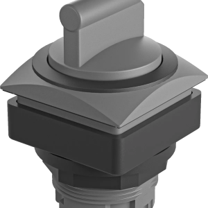 QRJWBSW Selector Switch Head maintained IP65 square 26x26mm black
