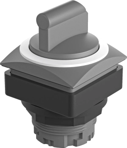 QRJWBWS Selector Head Maintained IP65 white bezel 26mm square HMI QRJWBWS Product Image