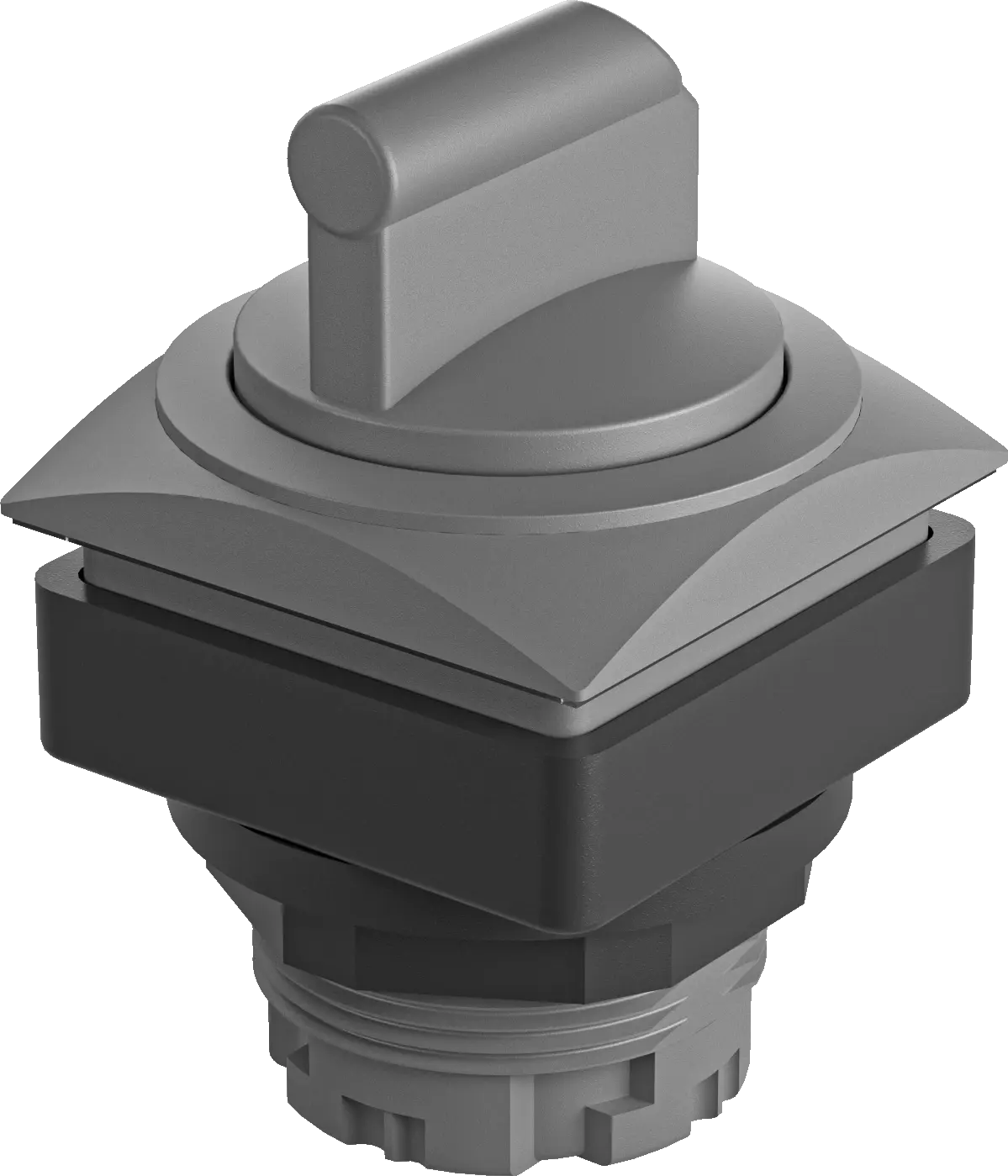 QRJWC Selector Switch Head Charcoal IP65 26 x 26 mm 2 position II
