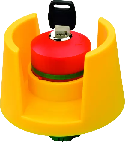 QRSKLUVSE Illuminated E-Stop Head with Key Release, IP65