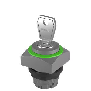 QRSSA12E_RGN key switch head 2 position maintained IP65 22.3mm sq