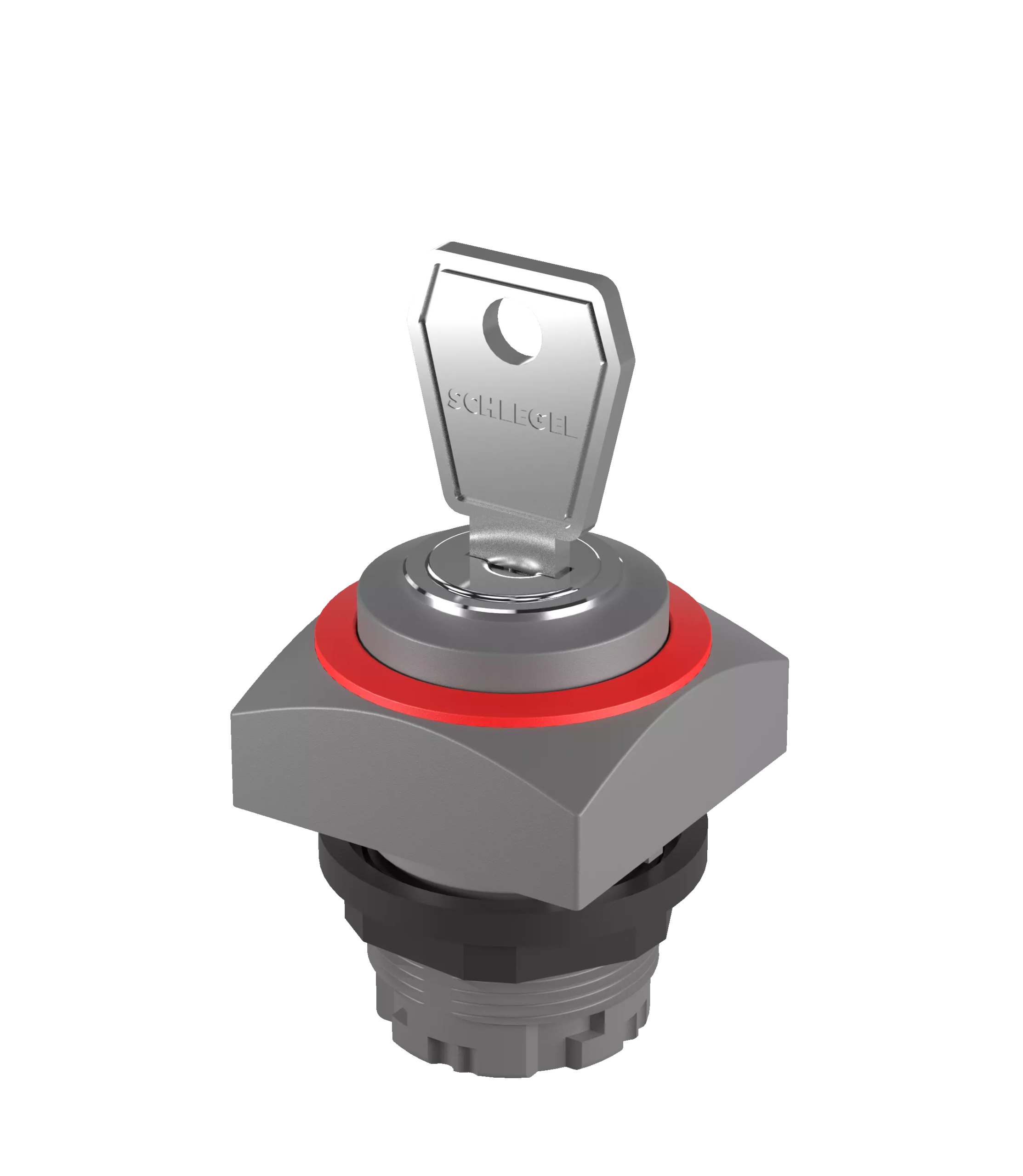 QRSSA13E_RRT Key Switch Head Maint IP65 square 22 mm panel cutout