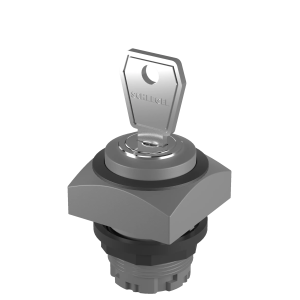 QRSSA13E_RSW IP65 Key Switch Head Latched 2 Positions Square 22mm