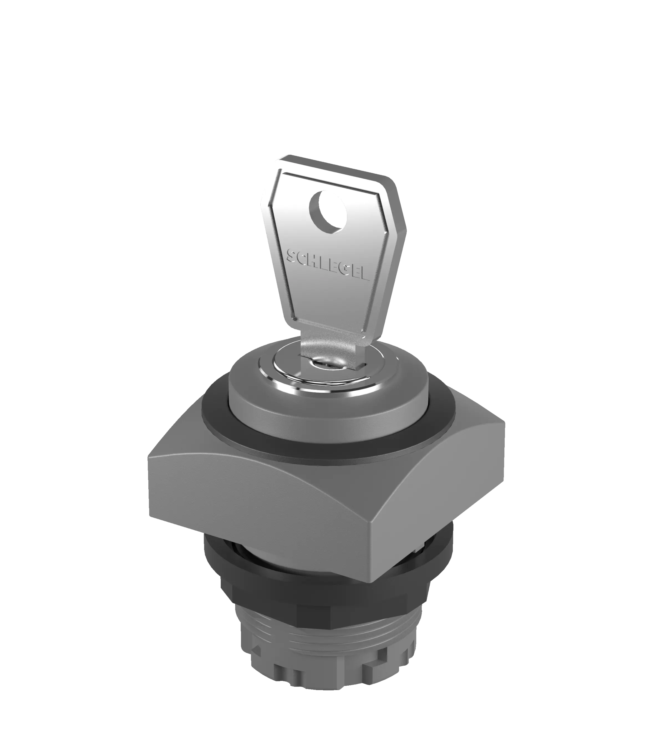 QRSSA13E_RSW IP65 Key Switch Head Latched 2 Positions Square 22mm