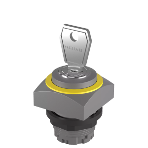 QRSSA14E_RGB Key Switch Head Maint IP65 front Square Bezel 22.3mm