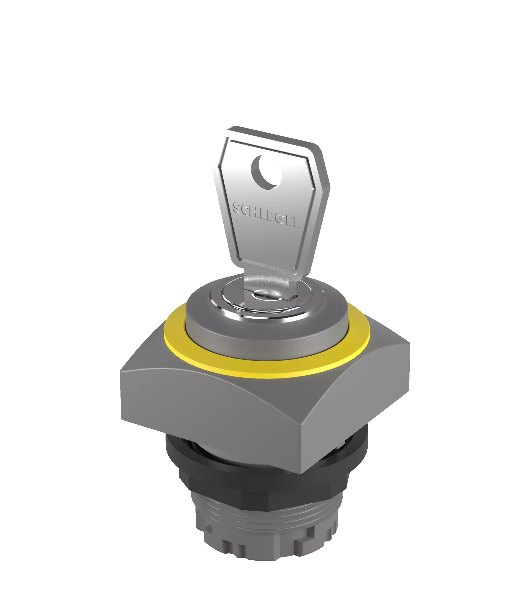 QRSSA14E_RGB Key Switch Head Maint IP65 front Square Bezel 22.3mm