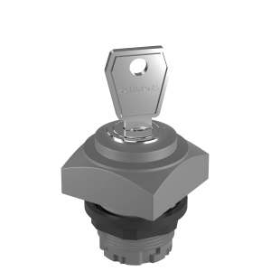 QRSSA15E Key Switch Head Maintained IP65 22.3 mm square bezel HMI
