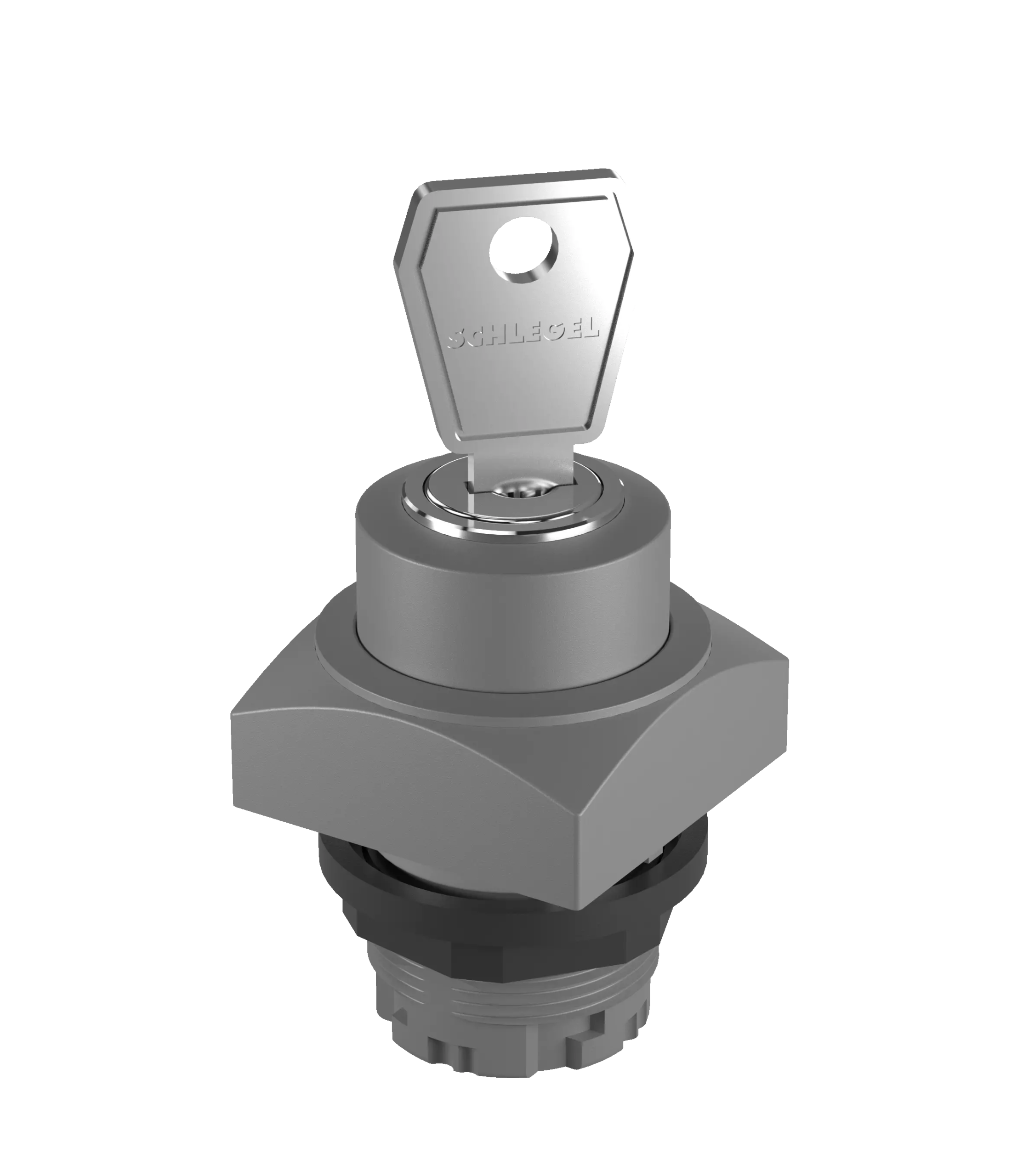 QRSSA27E Key Switch Head Momentary square IP65 22 mm cutout 2 pos