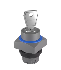 QRSSA27E_RBL Key Switch Head Square momentary IP65 22mm mount HMI QRSSA27E_RBL Product Image