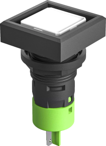 industrial pushbutton switch square yellow IP65 24V NO DNV marine QXDI Product Image