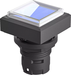 QXDMBL Illuminated Pushbutton Head Square Blue IP67 16.2mm Cutout QXDMBL Product Image