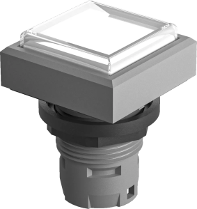 QXDMDGKL IP67 Illum Pushbutton Head square 16 mm cutout clear cap QXDMDGKL Product Image