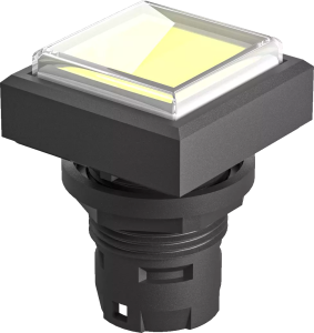 QXDMGB Illuminated Pushbutton Head Square Yellow IP67 Panel Mount QXDMGB Product Image