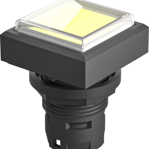 QXDMGB Illuminated Pushbutton Head Square Yellow IP67 Panel Mount