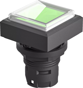 QXDMGN Illuminated Pushbutton Head IP67 Green Square 3 mm Tactile QXDMGN Product Image