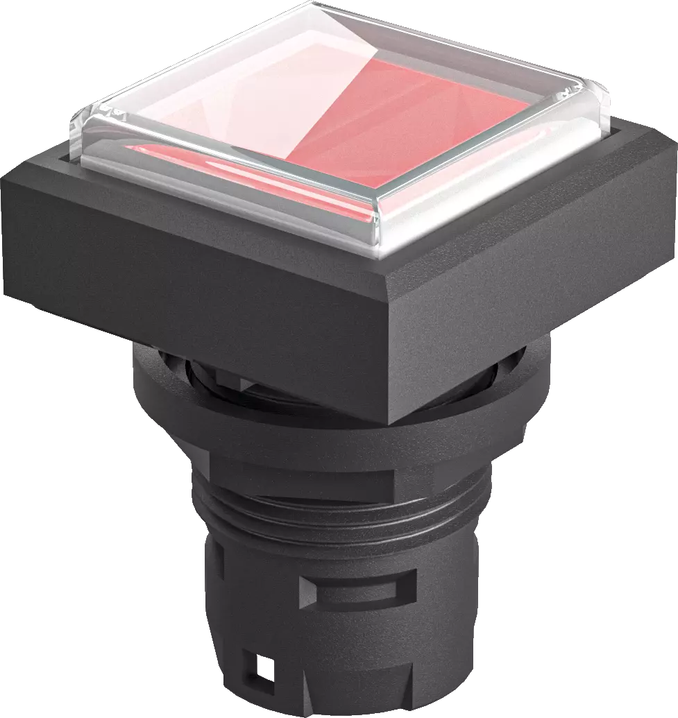 QXDMRT Illuminated Pushbutton Head IP67 Red Actuator 3 mm Tactile