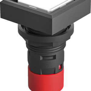 industrial pushbutton switch square red IP65 DNV 24V DC 1NC panel QXDO Product Image