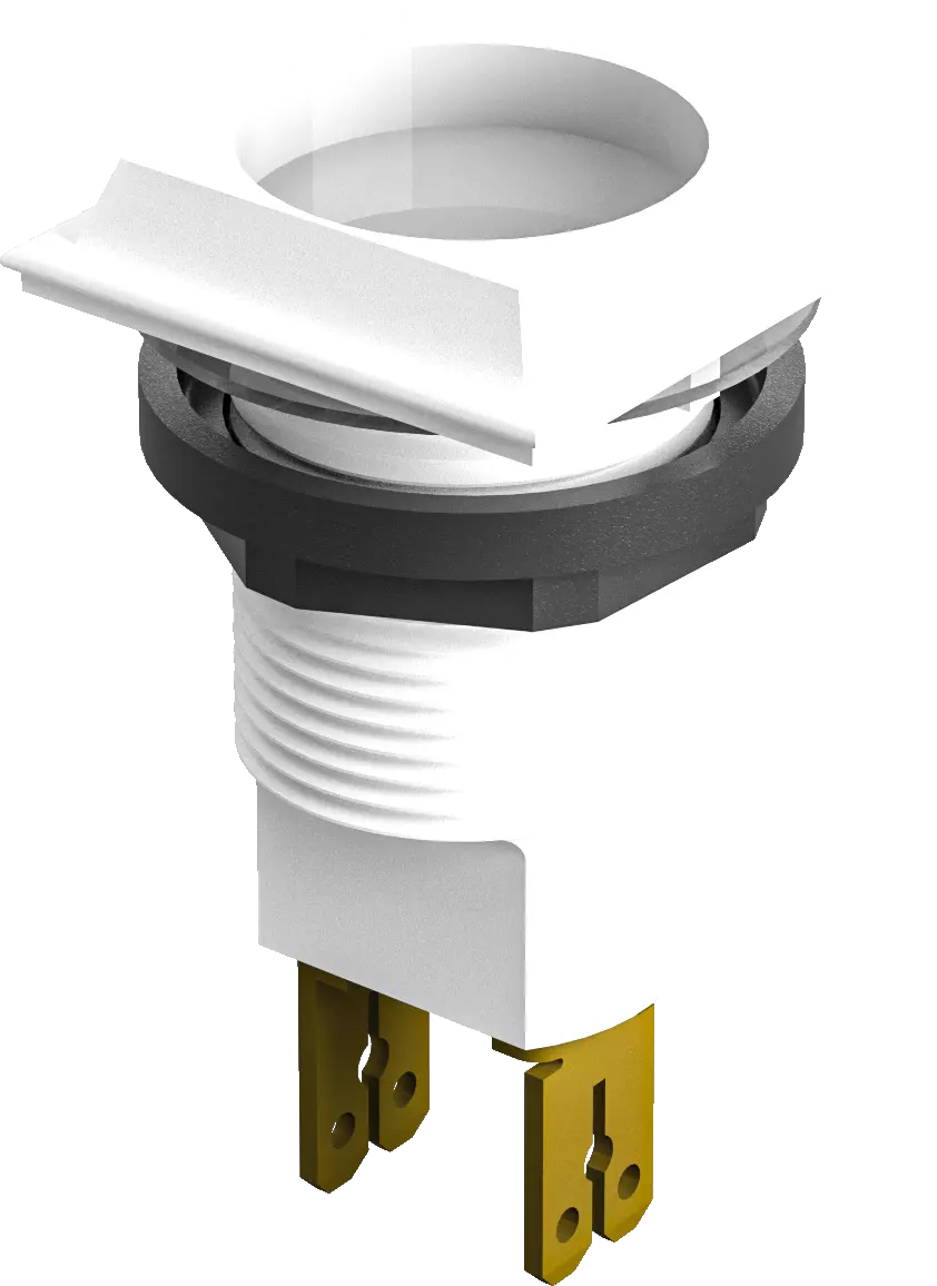 Panel Indicator Head for Signal Indicators Faston fast fit wiring