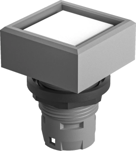 Square pilot light head for Signal Indicators rugged design clear QXNDG Product Image