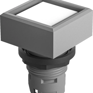 Square pilot light head for Signal Indicators rugged design clear QXNDG Product Image