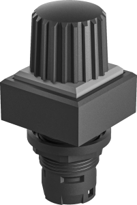 industrial square potentiometer for HMI and control panels in use QXR Product Image