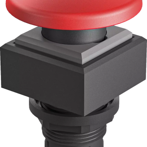 QXS Emergency Stop Mushroom Head square actuator bright panel use QXS Product Image