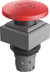 square emergency stop switch mushroom head rugged flush mount fit QXSDG Product Image