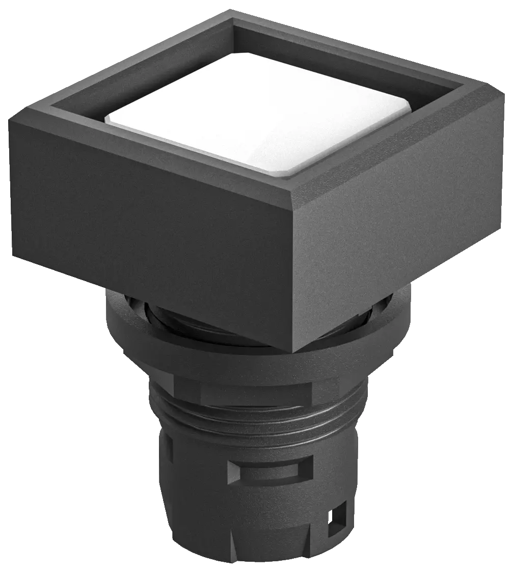 QXT Illuminated Square Pushbutton Head, IP65, UL Certified