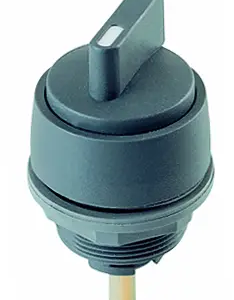 RDA Round Selector Switch Knob for 22mm Panels Ergonomic Grip Pro