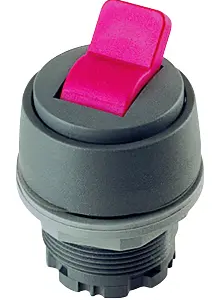 industrial control toggle head red actuator IP 65 22.3 mm cutouts