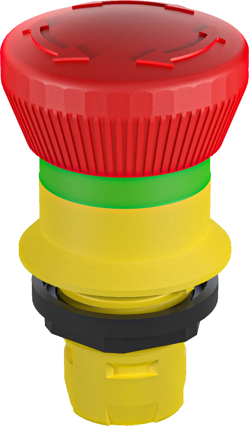 RKUV28 OKTRON-R Emergency Stop Head for Industrial Use