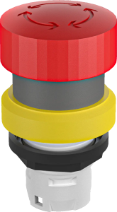 RKUVGB OKTRON-R Emergency Stop Head with IP67 Rating RKUVGB Product Image
