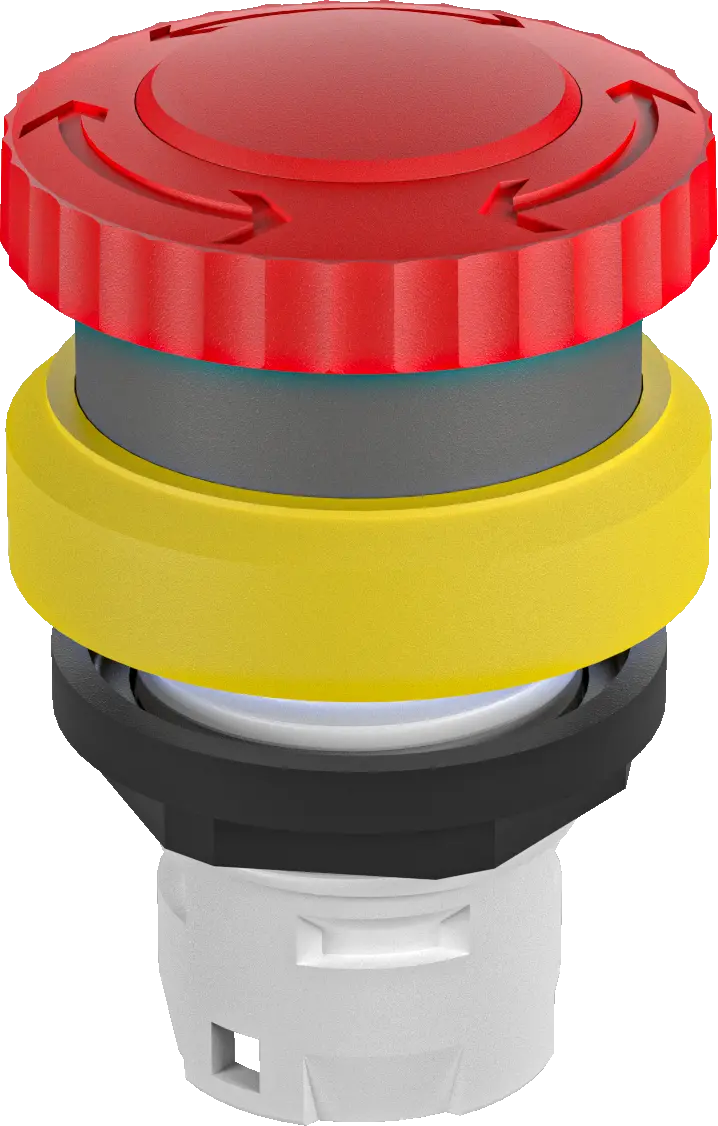 RKVGB OKTRON-R Illuminated E-Stop Head with IP67 Rating