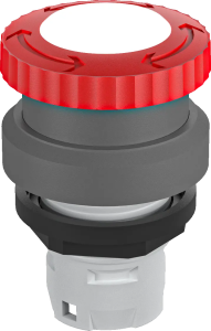 RKVLB E Stop Head Red Illuminated IP65 front twist release safety RKVLB Product Image