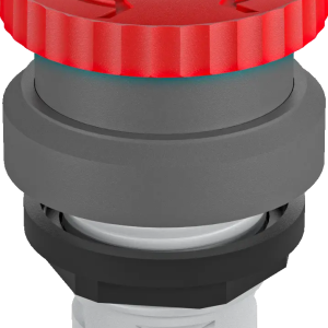 RKVLB E Stop Head Red Illuminated IP65 front twist release safety