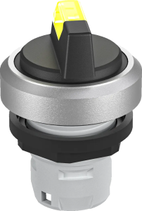 RKWALM_GB Illuminated Selector Head Yellow IP65 Front Maint 2 Pos RKWALM_GB Product Image