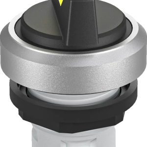 RKWALM_GB Illuminated Selector Head Yellow IP65 Front Maint 2 Pos