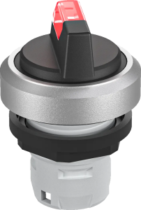 RKWALM_RT Red Lighted Selector Head IP65 Maint 2 Pos Silver Bezel RKWALM_RT Product Image